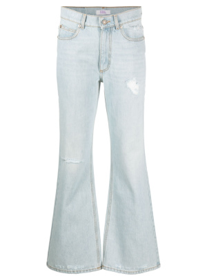 

Distressed-denim bootcut jeans, ERL Distressed-denim bootcut jeans