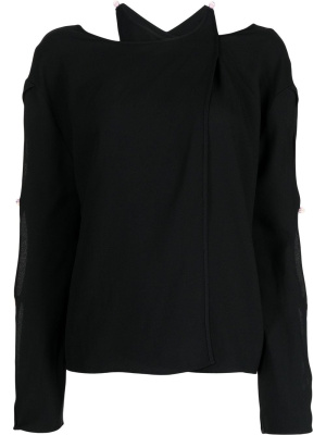 

Layered buttoned top, Kiko Kostadinov Layered buttoned top