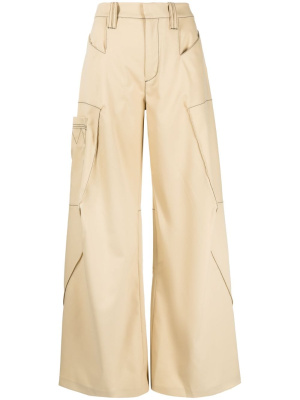 

High-waisted wide-leg trousers, Kiko Kostadinov High-waisted wide-leg trousers