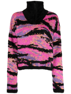 

Tiger-jacquard jumper, ERL Tiger-jacquard jumper