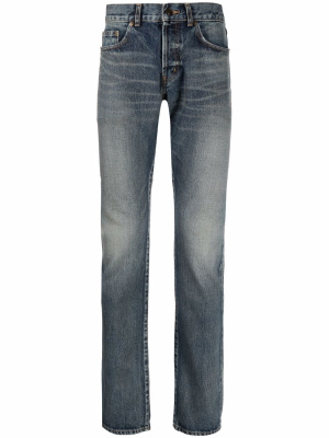 

Mid-rise slim-fit jeans, Saint Laurent Mid-rise slim-fit jeans