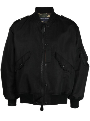 

Zip-up linen bomber jacket, Comme Des Garçons Homme Zip-up linen bomber jacket