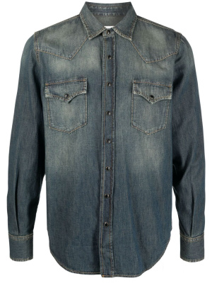 

Western denim shirt, Saint Laurent Western denim shirt