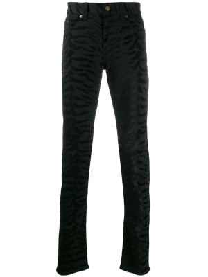 

Zebra printed skinny jeans, Saint Laurent Zebra printed skinny jeans