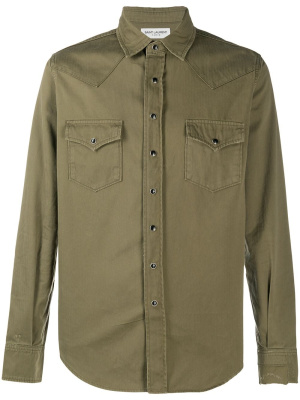 

Western-inspired press-stud shirt, Saint Laurent Western-inspired press-stud shirt