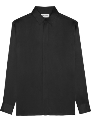 

Long-sleeve silk shirt, Saint Laurent Long-sleeve silk shirt