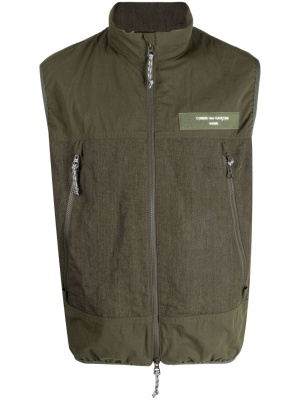 

Logo-patch zip-up gilet, Comme Des Garçons Homme Logo-patch zip-up gilet