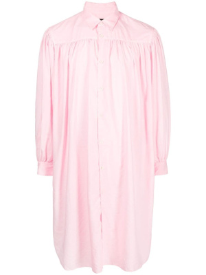 

Gathered-detail longline shirt, Comme Des Garçons Homme Plus Gathered-detail longline shirt