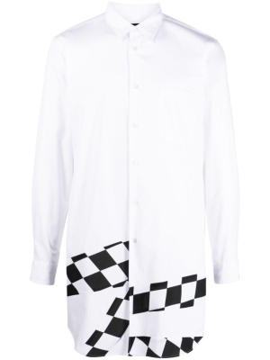 

Check-print panelled shirt, Comme Des Garçons Homme Plus Check-print panelled shirt