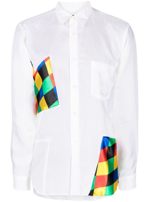 

Patchwork-detail long-sleeve shirt, Comme Des Garçons Homme Plus Patchwork-detail long-sleeve shirt