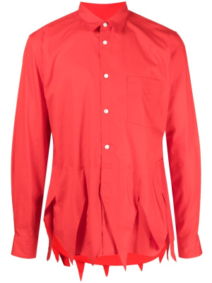 

Scallop-hem long-sleeve shirt, Comme Des Garçons Homme Plus Scallop-hem long-sleeve shirt