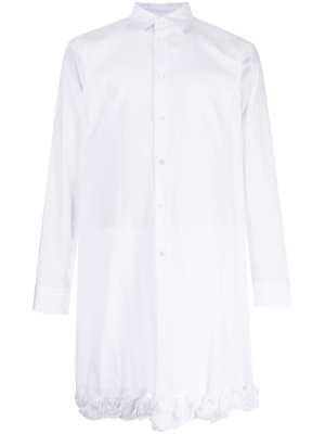 

Braided hem longline shirt, Comme Des Garçons Homme Plus Braided hem longline shirt