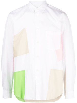 

Colour-block panelled cotton shirt, Comme Des Garçons Homme Plus Colour-block panelled cotton shirt
