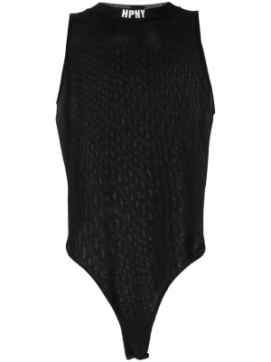 

Logo-print bodysuit, Heron Preston Logo-print bodysuit