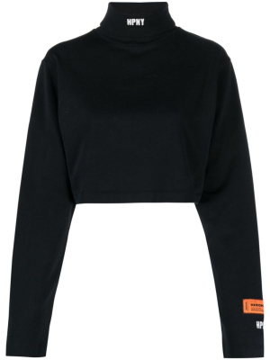 

HPNY roll-neck cropped sweatshirt, Heron Preston HPNY roll-neck cropped sweatshirt