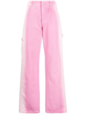

Gradient denim carpenter pants, Heron Preston Gradient denim carpenter pants