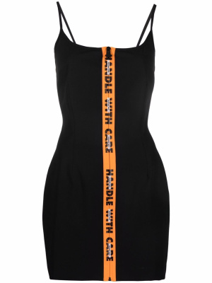 

Gabardine zipped short dress, Heron Preston Gabardine zipped short dress