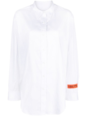 

Open-back cotton shirt, Heron Preston Open-back cotton shirt