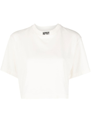 

Embroidered-logo cropped T-shirt, Heron Preston Embroidered-logo cropped T-shirt