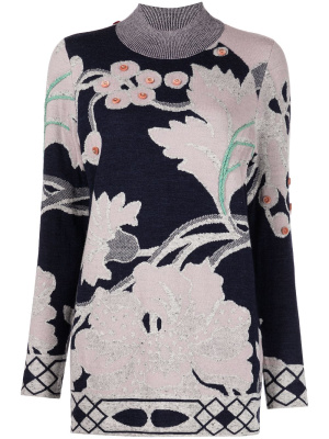 

Floral intarsia jumper, Onefifteen Floral intarsia jumper