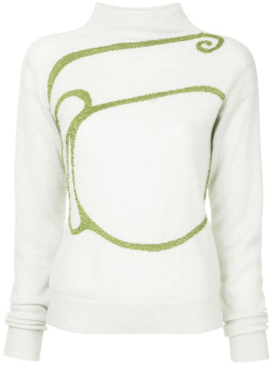 

Embroidered knit sweater, Onefifteen Embroidered knit sweater