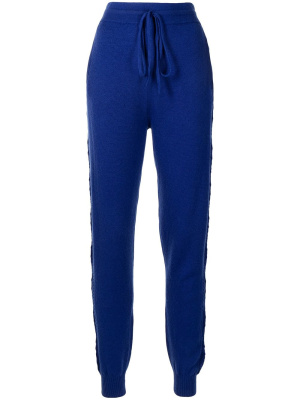

High-waisted knitted track pants, Onefifteen High-waisted knitted track pants
