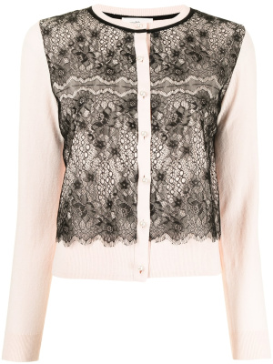 

Floral-lace appliqué cardigan, Onefifteen Floral-lace appliqué cardigan