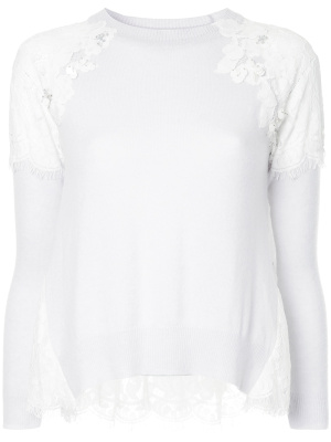

Floral lace patch sweater, Onefifteen Floral lace patch sweater
