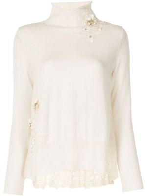 

Floral-lace knitted jumper, Onefifteen Floral-lace knitted jumper