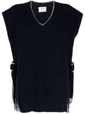

Side-tie detail knitted vest top, Onefifteen Side-tie detail knitted vest top
