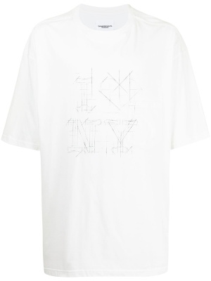 

Graphic-print oversized T-shirt, Takahiromiyashita The Soloist Graphic-print oversized T-shirt
