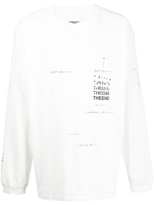 

Slogan print T-shirt, Takahiromiyashita The Soloist Slogan print T-shirt