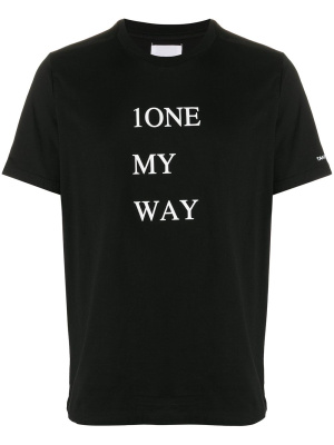 

Slogan print T-shirt, Takahiromiyashita The Soloist Slogan print T-shirt