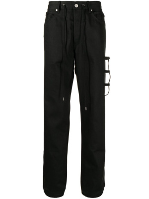

Straight-leg drawstring trousers, Takahiromiyashita The Soloist Straight-leg drawstring trousers