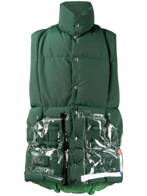 

High-neck padded gilet, Takahiromiyashita The Soloist High-neck padded gilet