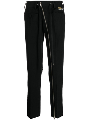 

Zip-detail tailored trousers, Takahiromiyashita The Soloist Zip-detail tailored trousers