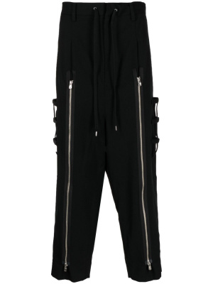 

Drawstring straight-leg trousers, Takahiromiyashita The Soloist Drawstring straight-leg trousers