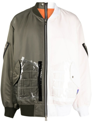 

Colour-block bomber jacket, Takahiromiyashita The Soloist Colour-block bomber jacket