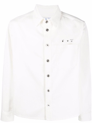 

Caravaggio-print denim shirt, Off-White Caravaggio-print denim shirt