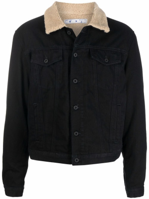 

Contrast-collar denim jacket, Off-White Contrast-collar denim jacket