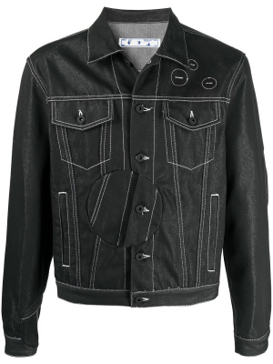

Arrow-print denim jacket, Off-White Arrow-print denim jacket