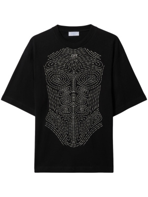 

Body Stitch cotton T-shirt, Off-White Body Stitch cotton T-shirt