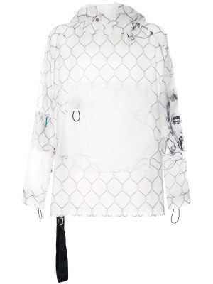 

Pocket-detail transparent jacket, Off-White Pocket-detail transparent jacket