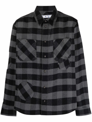 

Check patch-detail shirt, Off-White Check patch-detail shirt