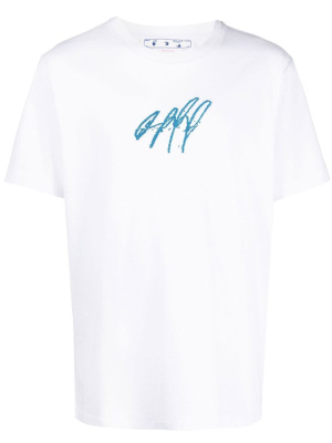 

Logo-embroidered T-shirt, Off-White Logo-embroidered T-shirt