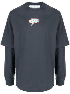 

Degradé Thund Skate layered T-shirt, Off-White Degradé Thund Skate layered T-shirt