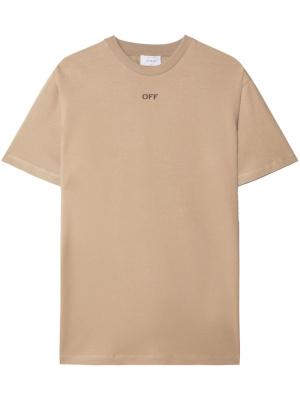 

Logo-embroidered cotton T-shirt, Off-White Logo-embroidered cotton T-shirt