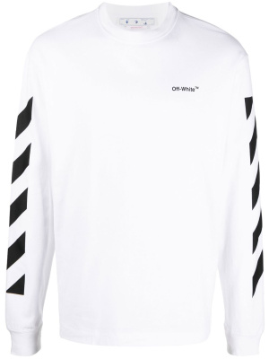 

Logo-print long-sleeve T-shirt, Off-White Logo-print long-sleeve T-shirt