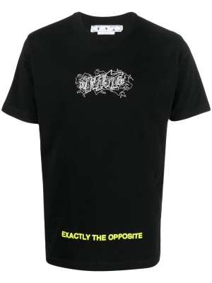 

Graphic-print cotton T-shirt, Off-White Graphic-print cotton T-shirt