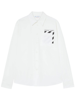 

Diag-stripe cotton shirt, Off-White Diag-stripe cotton shirt